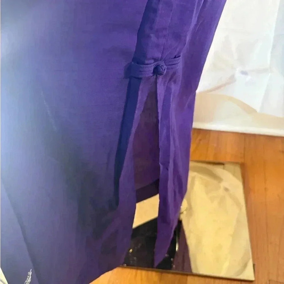 Kiyomi of Hawaii Purple Ruched Muu Muu - Picture 5 of 7